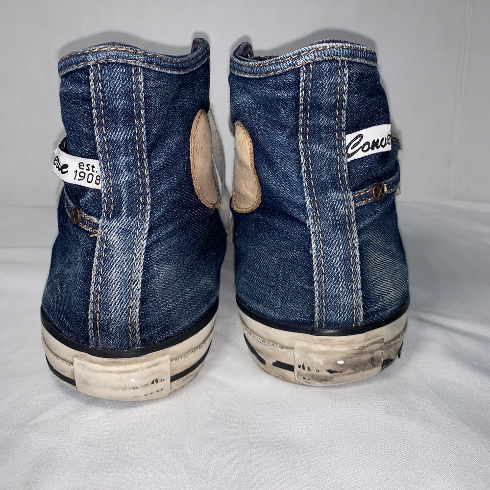 Converse all star high top denim shoes men’s 10 - Picture 5 of 8
